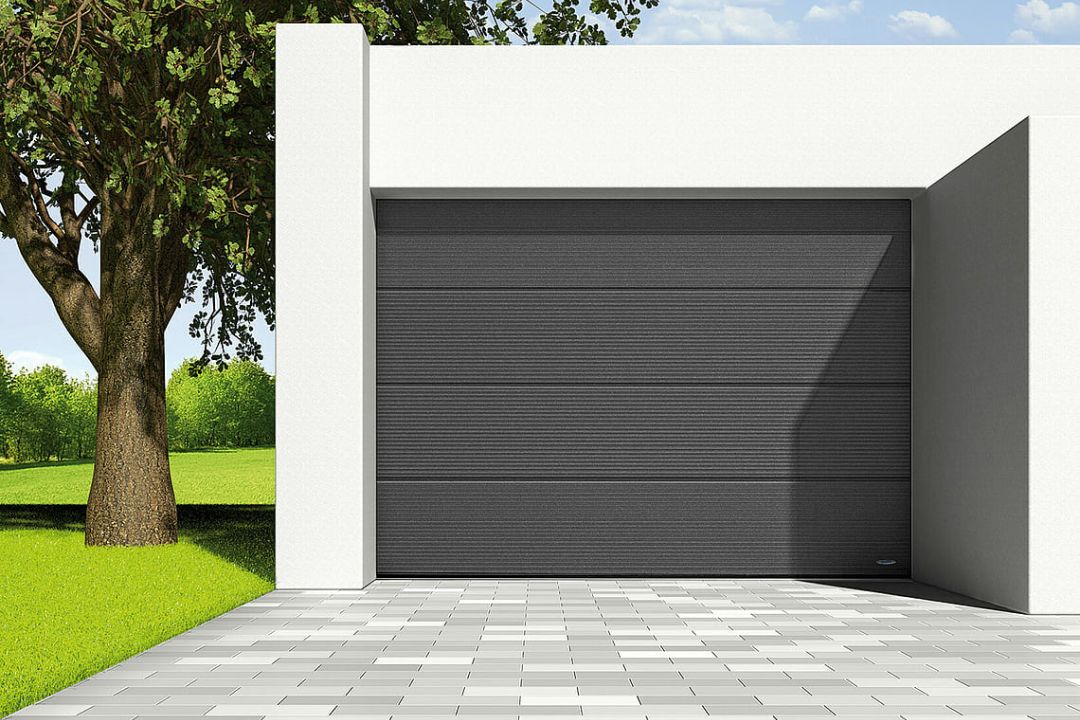 Vit takskjutport Garageport för barn